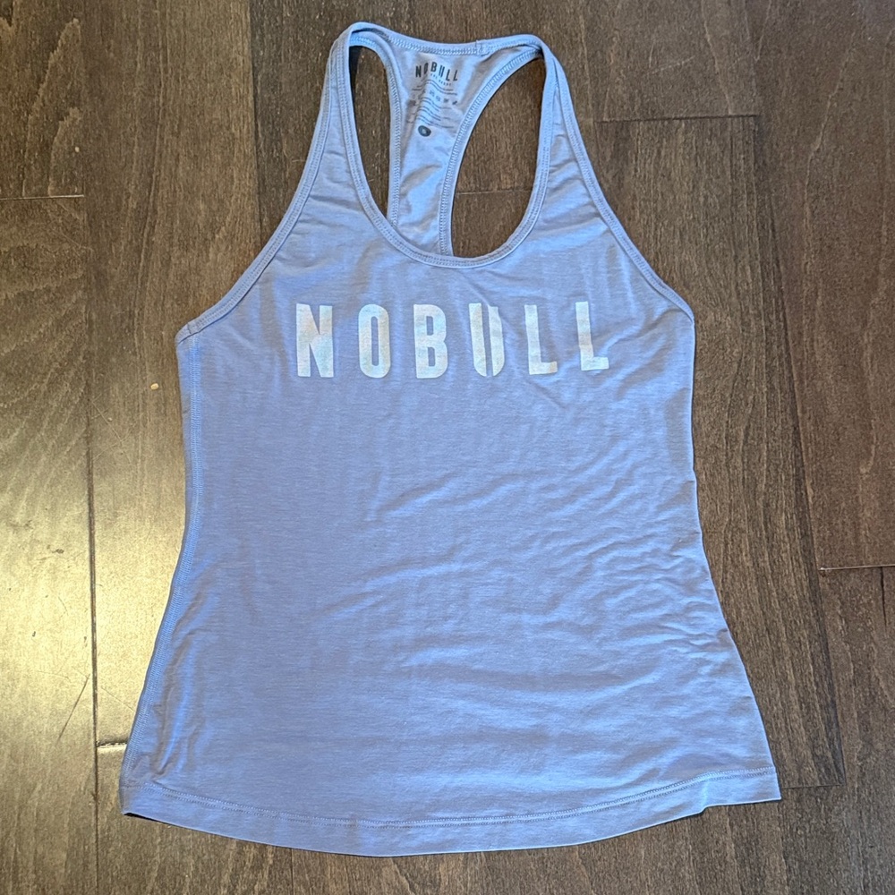 NOBULL Women's Light Blue Racerback Tank Top